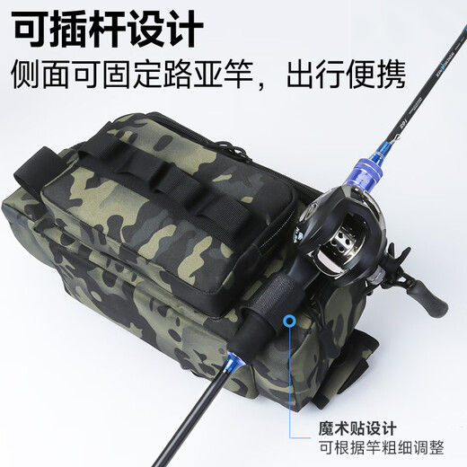 Xionghuo multifunctional Luya bag, large capacity Luya waist bag, fishing gear bag, fishing rod accessories storage bag, Scorpio model