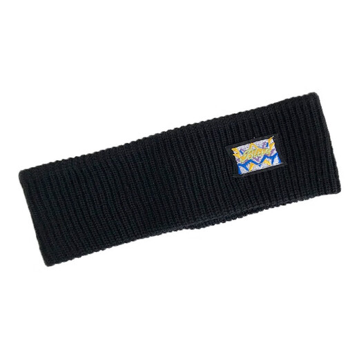 Bo Naling Retro Knitted Headband Women's Daily Autumn and Winter Black Versatile Face Wash Headband Wool Elastic Sports Yoga Cloth Headband Retro Knitted Headband Black