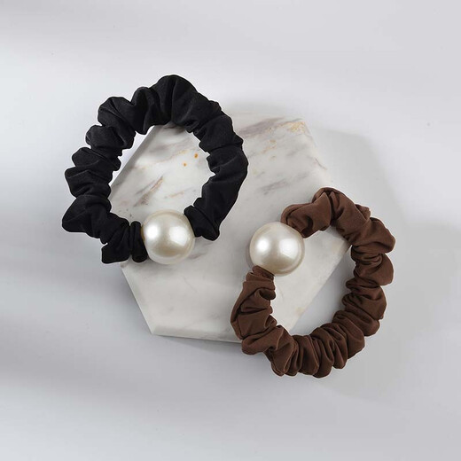 Chimera (CHIMERA) simple headband for women, 2 pieces of high elastic ball hair accessories, headband, large intestine hair ring, ponytail hair rope