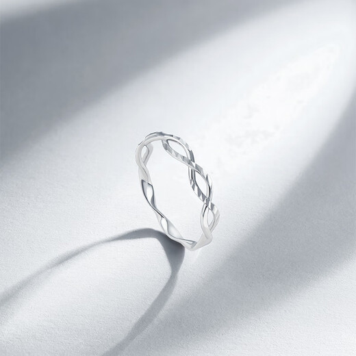 Saturday Fu PT950 platinum ring female Möbius ring B0111291 No. 15 approximately 1.93g birthday gift