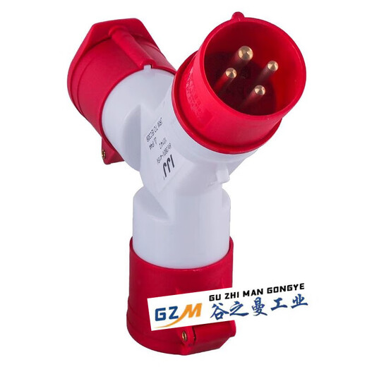 Yu Mengzhe industrial plug Y-type multi-functional three-way branch socket waterproof and explosion-proof 220v380 three-phase core four holes 32A16a10241 points 3 sockets 32 10131 points 3 sockets 16A3 holes