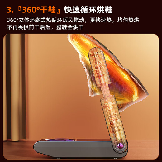 Xiaomi Crispy Rice Shoe Dryer Household Shoe Dryer Fully Automatic Wet and Dry Deodorization Sterilization Shoe Dryer Winter Shoe Baking Artifact 2025 New Standard Gray (Place a pair of shoes)