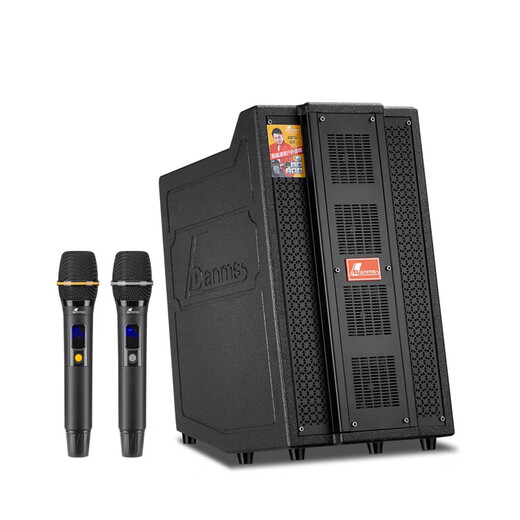 Danmark outdoor karaoke audio square dance audio trolley speaker high-power Bluetooth speaker karaoke machine wedding conference karaoke speaker H9926 (dual 6.5-inch official set) + gift package