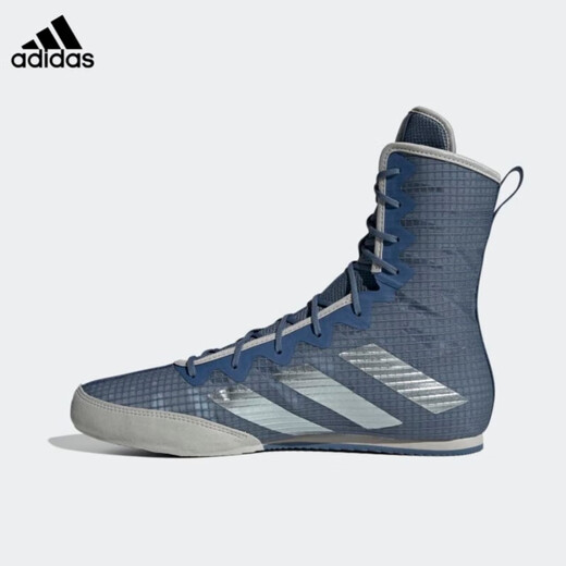 Adidas BOX HOG 3/4 Generation Men's Boxing Shoes Professional Fighting Training Shoes New Year's Day Gift White Gray GZ6118 Standard 44_US10