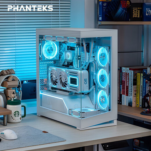 PHANTEKS追风者 NV5白无立柱玻璃ATX游戏台式电脑机箱(支持背插/360水冷/8风扇位/270°海景房/5090)
