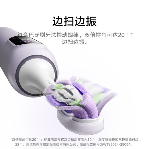 Mijia Xiaomi Brosse à dents électrique à balayage sonique Pro Écran couleur intelligent à balayage à facettes Affichage numérique Rappel Amorti Tête de brosse caoutchoutée Autonomie de la batterie de 180 jours Cadeaux d'anniversaire pour petits amis et petites amies