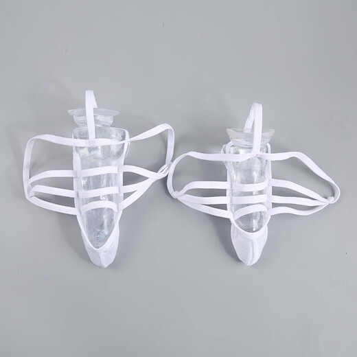 Magnificent men's lasso sexy see-through temptation underwear men's exposed egg plane thong fun black XL (18cm)