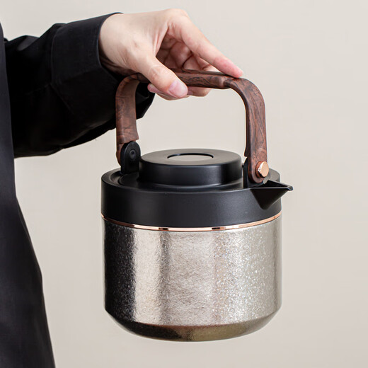 Pritea pure titanium handle teapot large capacity tea set gift box stuffy teapot teacup high-end light luxury gift to the elders pure titanium handle tea set