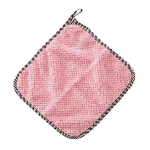 Fanilin hanging pineapple pattern double-sided absorbent rag thickened towel lint-free kitchen dishcloth hanging hand towel 1 piece