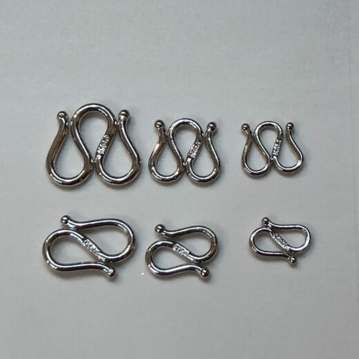 CEENIU Fat Donglai same platinum M buckle PT950 necklace buckle buckle DIY platinum accessories W buckle hand small PT950 platinum S buckle 0.26g