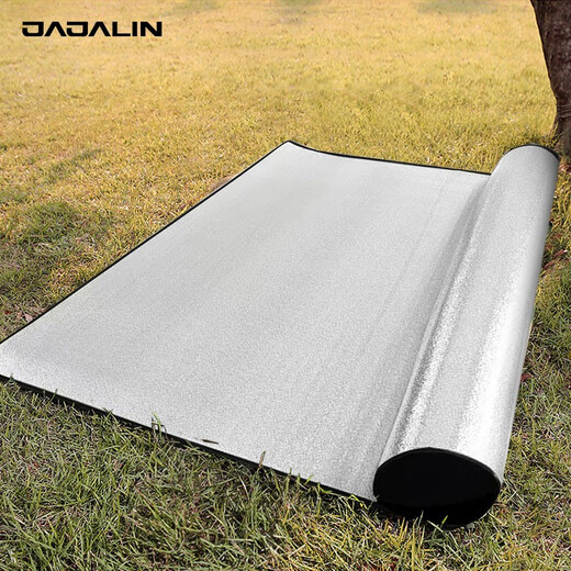 JAJALIN moisture-proof mat waterproof tent mat outdoor thickened picnic mat double-sided aluminum film crawling mat 150CMX200CM