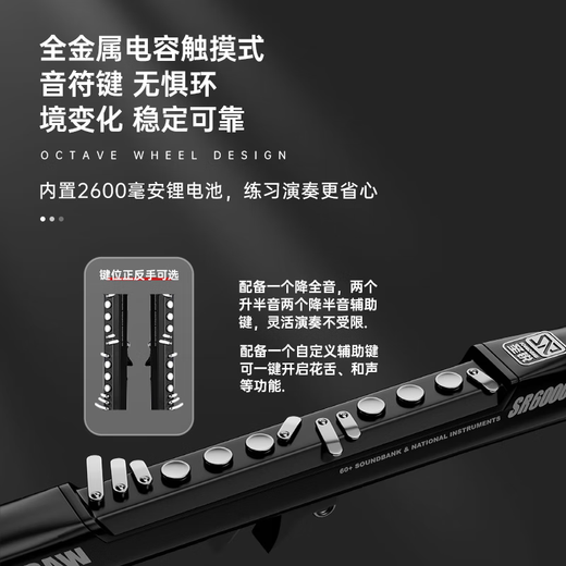 
Shengrui hair tube SR6000 beginner musical instrument domestic electric saxophone hoist silk blow tube white luxury gift bag