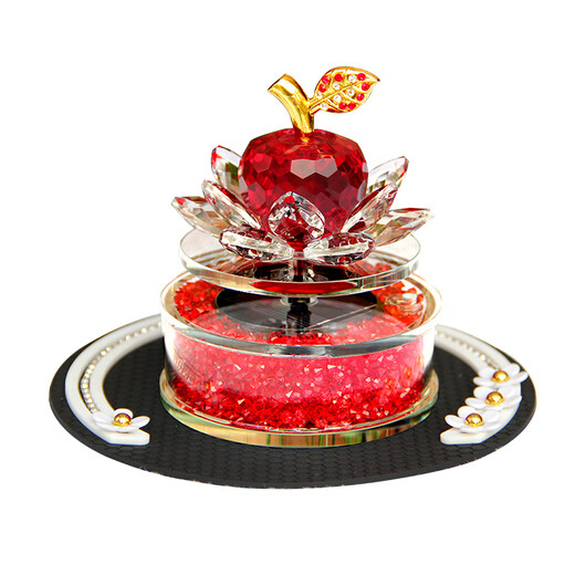 Petit Automobile Crystal Lotus Perfume Solar Aromatherapy Goddess Car Interior Decoration Car Creative Ornament Internet Celebrity White - Hairy Anti-Slip Cushion