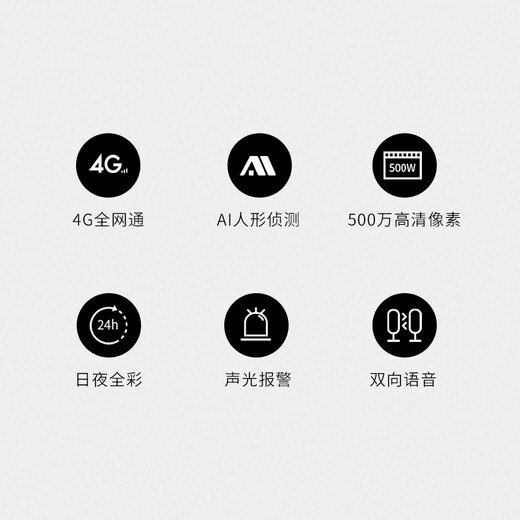 TP-LINK 500万4G全网通网络监控摄像头室外防水球机全彩夜视360度智能监控器摄像机TL-IPC653-A4G电源套装版