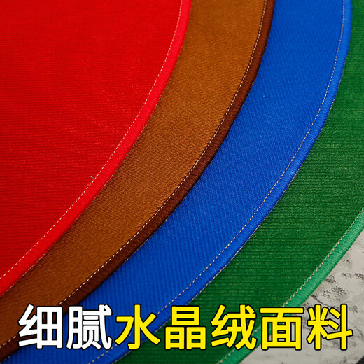 Zhenyue Mahjong tablecloth round table non-slip bottom thickened round tablecloth tablecloth round poker mat playing card game landlord table non-slip bottom round 60 cm green thickened crystal velvet