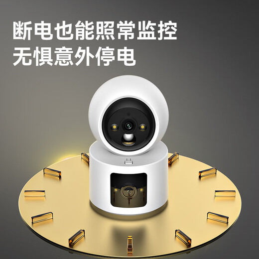 Visidacom 4g mobile phone remote monitoring wireless camera does not require Wi-Fi, plug-in-free battery home monitor 360-degree no blind spots with night vision panoramic indoor door guard WIFI charging PTZ version one-click call + long standby + dual lenses 64G memory card indoor monitoring