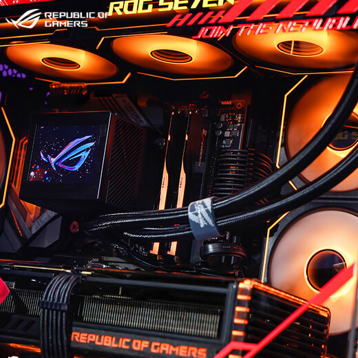 ASUS interest-free installment 24 RTX5080/5090D graphics card AMD Ryzen 9800X3D host ASUS rog family bucket Black Myth game console assembly computer R7 9800X3D + ASUS RTX5090丨Configuration five