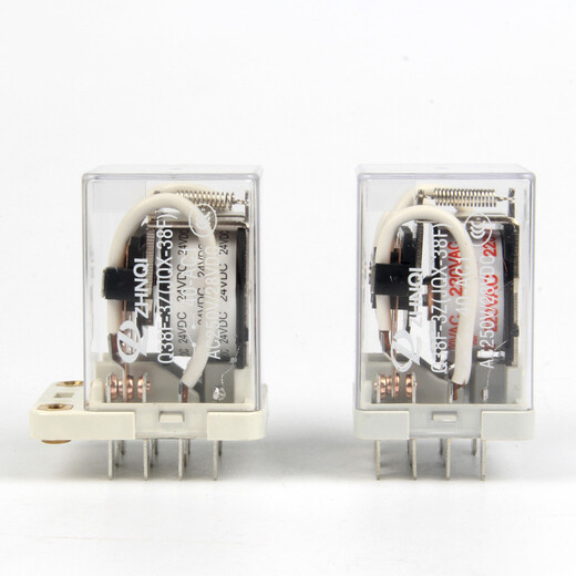 Relé intermedio Jigong JQX38F de alta potencia y alta corriente 40A con base AC 220/DC24/12V DC24V con base