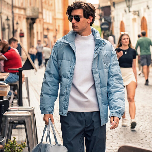 Mr. Bu hot timid high collar thick long sleeve bottoming white T-shirt men's spring and autumn solid color bottoming shirt top KT01878 small high collar ivory white S /165