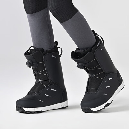 NOBADAY New Year of the Snake snowboard shoes for men and women, waterproof and warm, professional shock-absorbing anti-ski boots, fashionable, elegant white 37