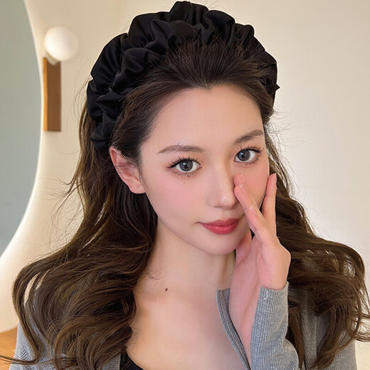 Xiang Wan Hairband Women's Pleated Simple High-Skull Hairpin Hairband Women's Headwear Face Washing Outer Departure Card Headwear Girl's Birthday Gift