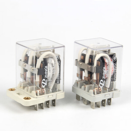 Relé intermedio Jigong JQX38F de alta potencia y alta corriente 40A con base AC 220/DC24/12V DC24V con base