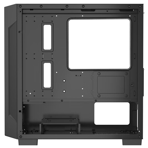 Segotep Zhuoling 1 black chassis (MATX motherboard position/glass side penetration/small air-cooled heat dissipation home office game desktop desktop computer main box)