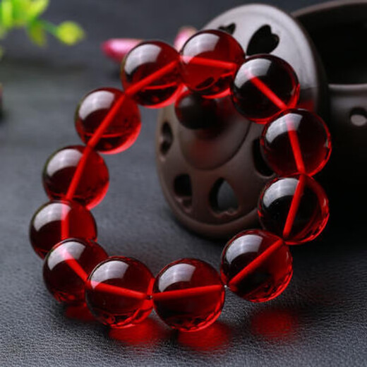 Dingying 7A grade amber blood amber bracelet, round beads for men and women, hand-held large beads rosary beeswax bracelet, gift for husband, car gear beads, 0.8mm single circle 7A (women's model)