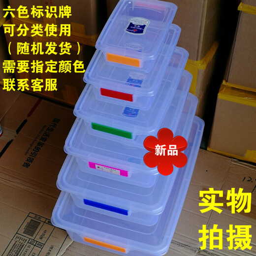 泽艺特大容量大号加厚食品冷冻冷藏塑料盒子干货单反收纳盒密封保鲜盒 【3斤】23*15.5*7cm 【9906】