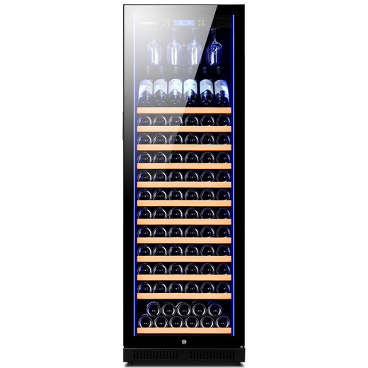 FUKE FK-188W1 intelligent constant temperature wine cabinet energy-saving frequency conversion home living room wine cabinet display cabinet hanging cup display style