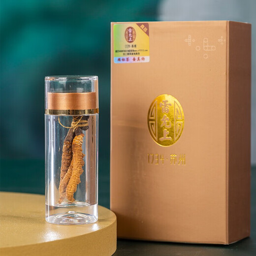 Lei Yunshang Cordyceps sinensis 1g Tibet High-altitude Fresh Dried Cordyceps sinensis Non-segmented Grass Facilities for 4 refined Chinese medicines Cordyceps sinensis 1g/4 roots*3 boxes
