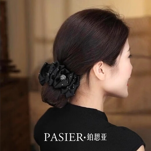 Bosiya Lewis series hair clips for women who don't care about hair volume, fashionable clips, versatile ball clips, shark clips for hair on the back of the head, black