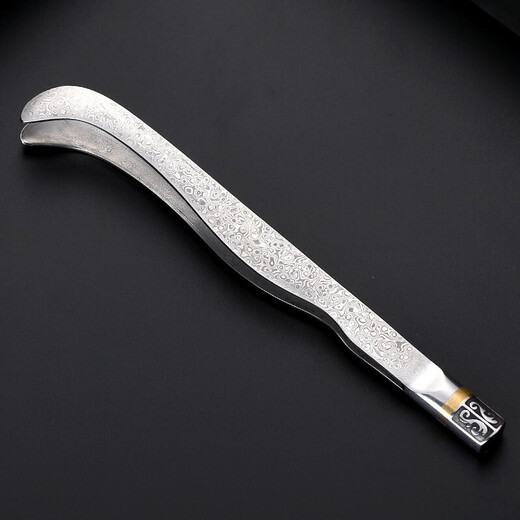 Variable tea clip thickened 304 stainless steel tea cup clip tweezers copper tea tweezers tea ceremony tea set accessories non-slip dual-purpose copper tea clip (20cm)