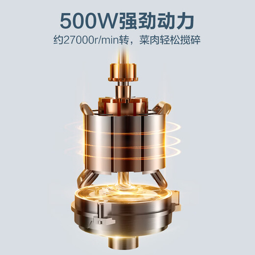 SUPOR Meat Grinder Household Multifunctional Blender Stainless Steel Food Processor 3L Large Capacity Second-speed Stuffing Baby Food Complementary Food Machine Stuffing Machine JR51S