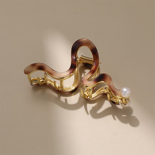 Chimera (CHIMERA) design-inspired hair grab, versatile back-of-the-head hairpin shark clip, metal hair grab hairpin, birthday gift for girls