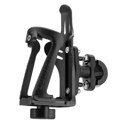 Rock Brothers Motorcycle Water Cup Rack Bicycle Water Bottle Rack Motorcycle Travel Accessories Cup Rack Protector Water Cup Rack Modified Cycling Bracket Motorcycle Water Bottle Rack - Strap Style Black and Red