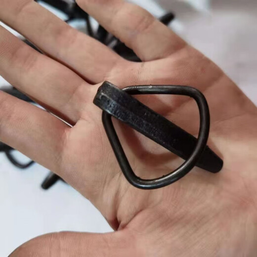 An Junsheng agricultural vehicle spring pin suspension pin tractor latch opening safety insurance pin O-shaped round lock pin clip buckle 1 cast steel black lock