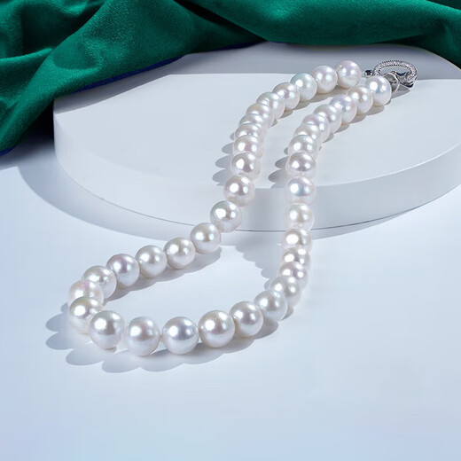 Tahitian 10-11mm Pearl Necklace Large Freshwater Pearl Bead Necklace for Mom and Wife as a Light Luxury Gift