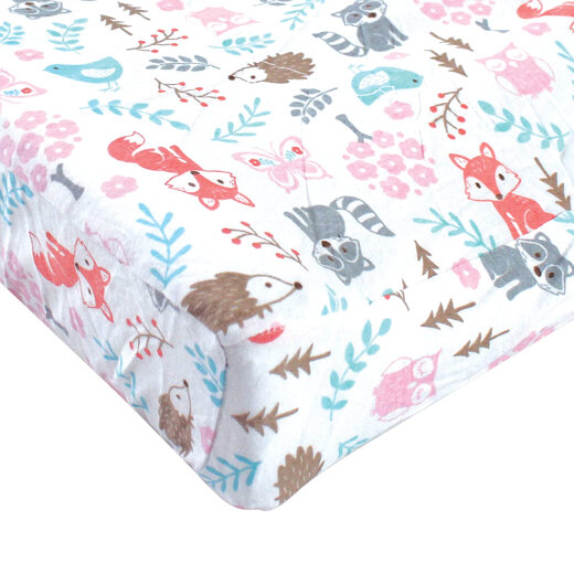 HUDSON BABYBABY Woodland Fox Baby Cotton Changing Pad Cover