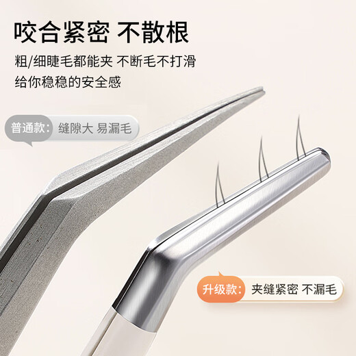 Beauty Skin Single Cluster False Eyelash Tweezers Round Head Gold Feather Clip 2 Novice Safe Grafting Eyelash Tools Beauty Eyelashes MF8360