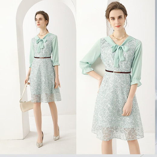 Melece【牛皮】新款细真皮女腰带简约百搭优雅牛皮皮带配连衣裙裙子女款 11155-杏色 105cm