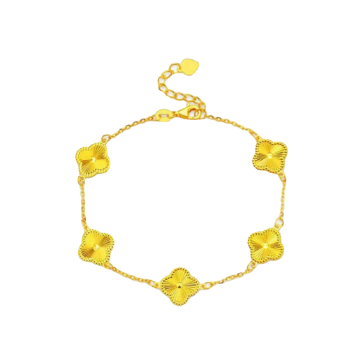 Canbei's new 18K gold four-leaf clover bracelet for women with laser five-flowered and adjustable five-leaf clover as a gift to your girlfriend
