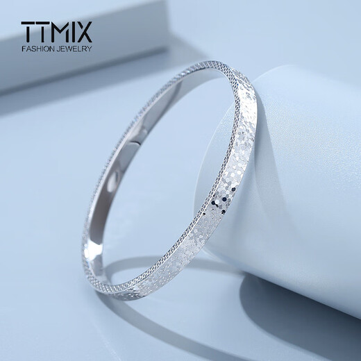 TTMIX platinum bracelet broken ice ice female pt950 imperial concubine bracelet semi-solid sparkling platinum bracelet bracelet 56mm weight 11.10g width 3.2mm