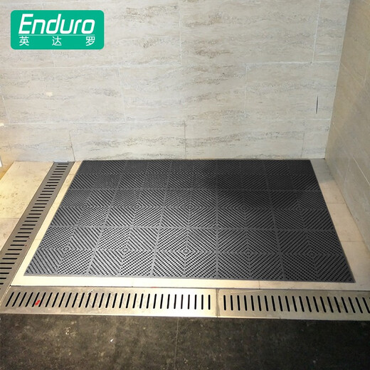 Indaro Indaro Bathroom Non-slip Shower Bath Children's Swimming Pool Cuttable Hollow Hydrophobic Bathroom Toilet Mats Dark Gray 6 pieces 30cm*30cm*6 pieces without edges