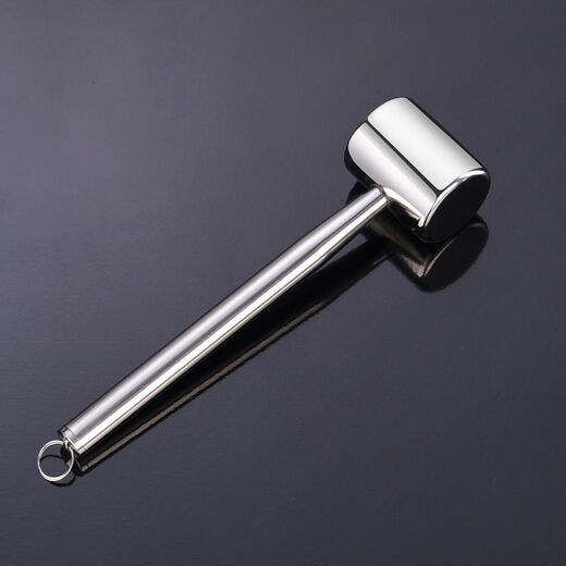 Henlu 304 stainless steel meat hammer solid steak pork hammer kitchen meat hammer household meat hammer tenderizer double-sided 304 thickened double-sided meat hammer
