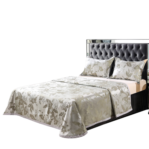 Faunenfarbene Jacquard Wash Ice Seidenmatte dreiteiliger Set FN-X5009