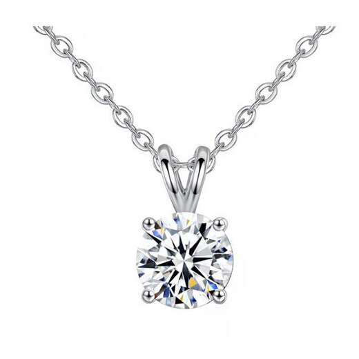 Platinum necklace pendant imported technology moissanite diamond female PT950 50 points platinum rabbit single pendant