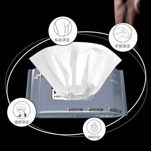 Butt wipes, wet wipes for men and vagina, wet wipes for men, special private care and disinfection wipes for cleaning women, 50 packs (one pack, one piece), ready for delivery