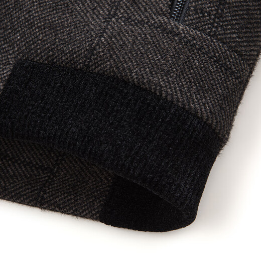 ROMON cotton jacket men's short stand-up collar thick warm winter business casual jacket men 2167 gray 175