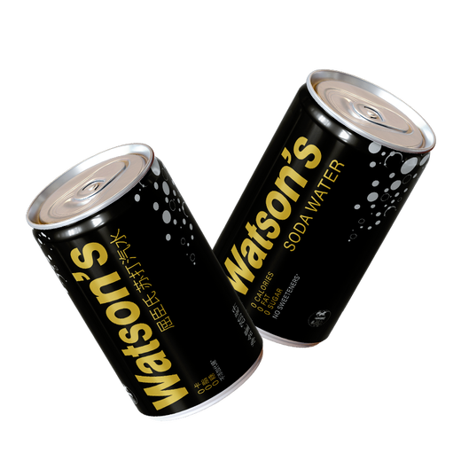 Watsons soda pop original mini can mini 0 sugar 0 calories 0 fat 200mL*30 cans full box portable hot pot party